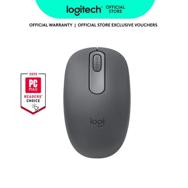 Logitech M196 Bluetooth Wireless Mouse, Compact and Portable Mouse for Laptops, Tablets and More, 12-Month Battery, Smooth Tracking, Compatible With PC and