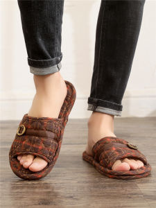 รองเท้าแตะผ้าฝ้ายในร่มแบบไร้เสียงพื้นนุ่มสำหรับฤดูใบไม้ผลิ ฤดูร้อน ฤดูใบไม้ร่วง ฤดูหนาว รองเท้าแตะสำหรับพื้นกระเบื้อง