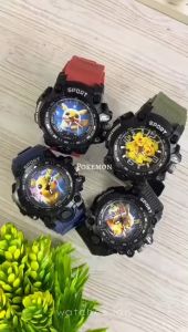 Jam Tangan Anak Laki-Laki Sport Anti Air Karakter Pokemon Terbaru