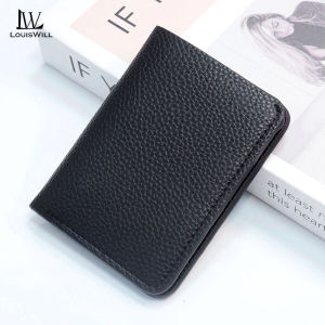 LouisWill Mens Wallet Simple Short Soft PU Business Wallet Ultra Thin Multi-Card Position Wallets Mini Travel Purses Coin Pouch ID Credit Cards Holders