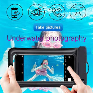 Air Bag Cartoon Water Proof Phone Pouch Anti Drop Floating Transparent Touch Screen Neck Hanging Protective Sleeve Cell Bag