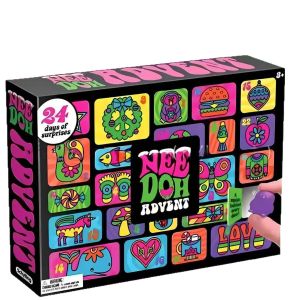 Schylling | Christmas 24‑Day Advent Calendar Mini Squishy Sensory Fidget Toy Countdown Box Surprise Holiday Gift
