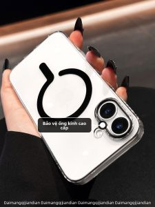 DAIMANG | Ốp điện thoại di động iphone18 áp dụng hút từ tính mới Apple 17promax trong suốt không ố vàng 16pro ốp bảo vệ nút ai đơn giản 15p nhẹ 14 tản nhiệt mỏng 13 giờ chiều