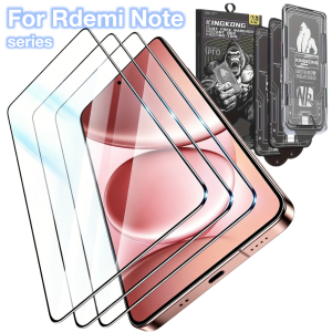 3Pcs For Redmi Note 15 14 13 12 14S 13R 12R Pro Plus 4G 5G Tempered Glass Screen Protector No Dust Bubbles Mobile Accessories 9H