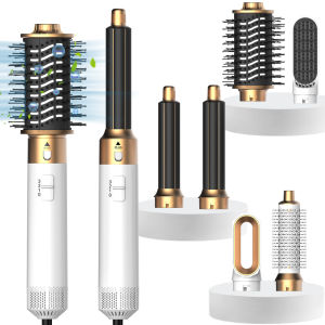 Máy Làm Tóc Đa Năng 6 Trong 1 Với Đầu Thay Thế Máy Sấy Tóc Ion Máy Uốn Bàn Chải Tạo Kiểu Tóc Nóng Máy Duỗi Tóc Máy Tạo Kiểu Tóc Điện