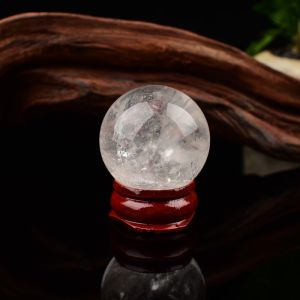 1pc Natural Crystal Clear quartz Ball Mineral Specimen Healing Stone Reiki Crystal Ball Crafts Home Desk Decor Souvenir DIY Gift
