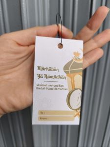 Hangtag Ramadhan Kartu Ucapan Selamat Puasa perlusin
