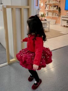 เสื้อสเวตเตอร์ถักสีแดง กระโปรง Tutu สำหรับเด็กผู้หญิง เสื้อคลุมคาร์ดิแกน ชุดวันเกิด ชุดวันคริสต์มาส ชุดวันใหม่ ฤดูใบไม้ผลิ ฤดูร้อน ฤดูใบไม้ร่วง ฤดูหนาว