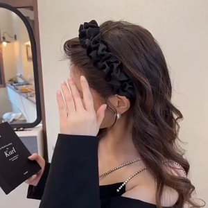 【VanHariacc】ที่คาดผมสไตล์เกาหลีสีดำ สำหรับผู้หญิง ออกแบบมาอย่างสวยงามและสวมใส่ง่าย