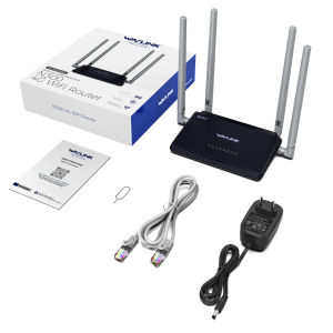 WAVLINK Bộ định tuyến không dây N300 4G - Bộ định tuyến di động tốc độ cao tối ưu với hỗ trợ 4G LTE Router WiFi 300Mbps với khe cắm SIM 4 ăng-ten tăng cường 5dBi