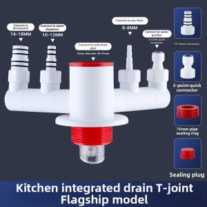 Odor Preventing Universal Kitchen Sink Connector