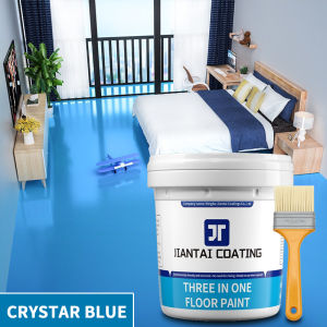 3In1 Epoxy Floor Paint 1kg Cement Floor Paint Wear-Resistant Waterproof Decoration paint Topcoat clear coat