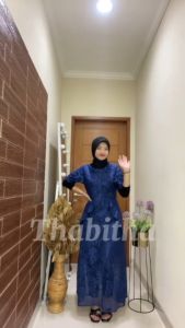 { THABITHA } MC / longdress samita / dress korean style / dres wanita dewasa cantik / dres / dress wanita dewasa / dress wanita / dress / long dress brukat / dress brukat / { free ongkir + cod }