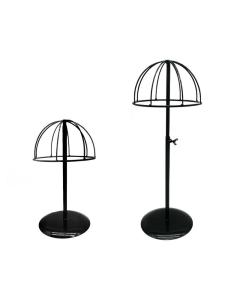 Adjustable Iron Art Hat Stand Display Rack Black Hat Holder Desktop Storage Shelf Extendable Hat Bracket Organizer