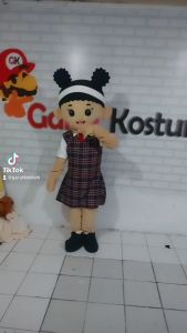 Kostum Maskot Badut Karakter Sekolah Cewek Lucu Setelan Costume