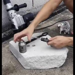 PTA Dry Diamond Core Drill Bit Hole Saw with SDS Plus Adapter for Brick Wall Masonry Concrete Cement Block Stone Granite Marble