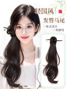 New Chinese Style Wig Tail Clip Artificial Hair National Style Pure Pin Simulation Cold Sensation Side Wig Tail Braid