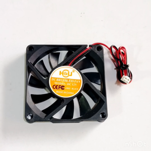 Quạt 7Cm Cao 1Cm / Điện áp DC 12V Loại 2 dây đầu cắm 2 Pin (Quạt NEW)