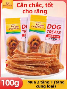 LUSCIOUS | Bánh Thưởng Huấn Luyện Cho Chó Bò Khô Gà 100g