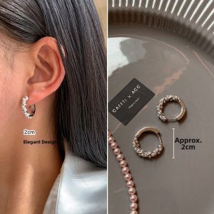 CAFFTI | Aesthetic Purple Pearl Earrings