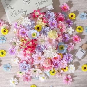 20/50Pcs Artificial Flowers Silk Fake Flowers for Home Room Decor Wedding Marriage Bride Decoration DIY Craft Gifts Accessories