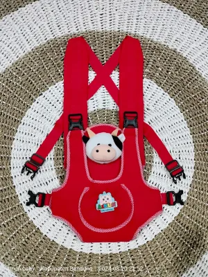 PROMO !!! GENDONGAN DEPAN RANSEL BAYI MOTIF DINO PREMIUM TAMBAHAN BONEKA SAPI