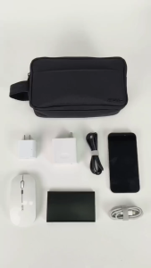 AGVA Travel Gadget Organiser Pouch – Compact Tech Bag for Cables Chargers & Accessories