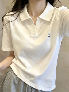 V.C.I | Smile Printed Short White T-shirt