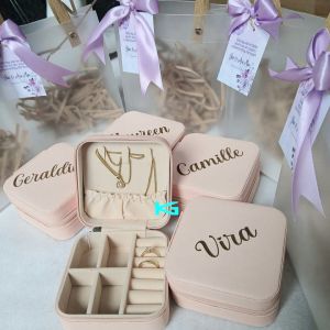 Jewelry Box with Personalized Laser Engraved Souvenirs and Giveaways All Occasions Wedding Christening Birthday Anniversary