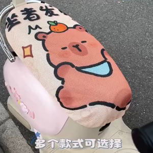 Summer Motorcycle Cushion 3D Universal Anti Slip Breathable Motorcycle Seat Cover Electric Vehicle Heat Insulation Mesh Cover