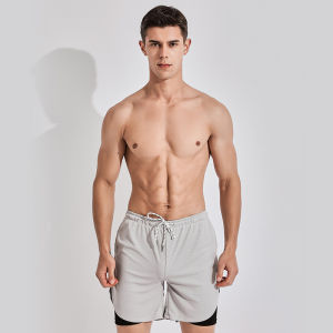 Swimming Trunks Boys Anti-Embarrassment Loose Beach Swimming Trunks Swimming Goggles Cap Three-Piece Equipment Large Size Mens Swimsuit Suit