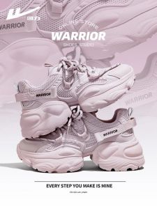 Warrior | Giày Thể Thao Tăng Chiều Cao Đế Dày Thoáng Khí