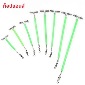 หัวต่อแบบหมุนรูปตัว T สำหรับตกปลาทะเล Topranc ป้องกันการพันกัน ทนทาน พร้อมปลอกเรืองแสง ช่วยปรับสมดุล ใช้สำหรับตกปลาและต่อเหยื่อ