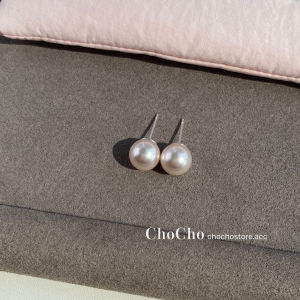 Chocho Pink Pearl Earrings Feminine Elegant French Style Womens Jewelry Fashionable  out Alloy Geometric Ear Decorations