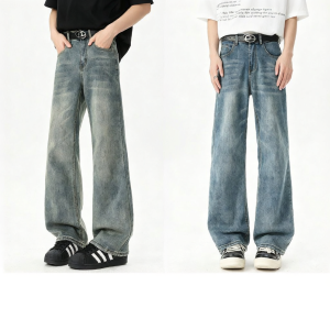 Mark Fairwhale | Quần Jeans Nam Kiểu Retro Mỹ Dáng Suông Ôm