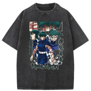 Bandai | Maki Zenin T-shirt Jujutsu Anime Manga Kawaii Kaisen Cotton T Shirt Gift Shirt All Size Tops Tees