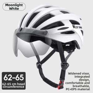 West Biking | Large Size With Visor Helmet for Bicycles and Road Bikes