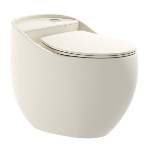 PUAOLE | Retro Epoque Style Small Egg-shaped Siphonic Toilet