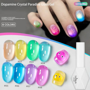 1pcs WS Dopamine Crystal Paradise Series Gel Nail Polish Ice Transparent Macaron Gradient Long-lasting Nail Art Nail Supplies