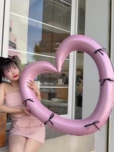 Bộ Bóng Bay Nhôm Hình Nơ Chúc Mừng Sinh Nhật 40 Inch Dùng Trang Trí Tiệc Sinh Nhật Đạo Cụ Chụp Ảnh Lễ Hội