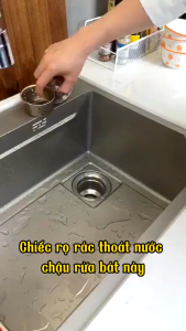 Bộ Lọc Rác Bồn Rửa BátNút Chặn Thoát NướcKhay Giỏ Lọc 3 In 1 Ngăn Mùi Hôi Thức Ăn Thừa Bồn Rửa Nhà BếpGiỏ Lọc Rác