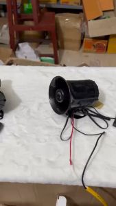 COMBO 2 còi hú ô tô 3 chế độ có nút bấm. Còi hú báo động điện 12v và 24v