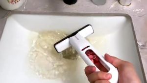 YL Mini Handheld Mop Portable Cleaning Mop Bathroom Car Window Glass Sponge Cleaning Tool