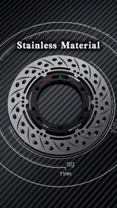 MOKOTO ELITE NMAX AEROX CLICK ADV PCX FRONT FLOATING DISC A7075 ALUMINUM ALLOY ROTOR SENSOR PLATE FOR MOTORCYCLE