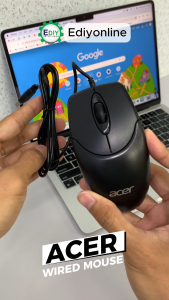 【NEW】ACER MOUSE WIRED USB INTERFACE SILENT OPTICAL MICE OFFICE DESKTOP COMPUTER NOTEBOOK TABLET LAPTOP GAMING TETIKUS 滑鼠 LOGITECH JUMPER UGREEN