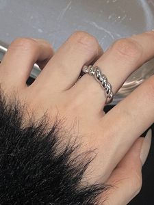 Italian Handmade Rich Mosaic Ring Set with Hollow Lace Maillard Wide Edition Womens Fashion Jewelry Accessories