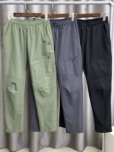 กางเกงขายาวทรงตรงลำลองสำหรับเดินป่า ทรงหลวม แห้งเร็ว กันลม กันน้ำ สำหรับผู้ชาย ฤดูใบไม้ผลิ ฤดูใบไม้ร่วง ฤดูหนาว กางเกงขายาวทรงตรงสำหรับเดินป่า