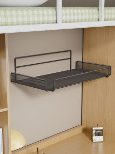 WUBUWEI | Wall Mounted Nail Free Storage Shelf Metal Bookshelf for Bedroom Dorm Room Organizer Floating Shelf Compact Size Sturdy Construction No Drill Installation