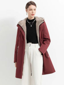 Warm Faux Sheepskin Leather Jacket Mid-Length Korean Style Slimming Coat with Fleece Inner Chinese Brand Baoyun Winter 2025