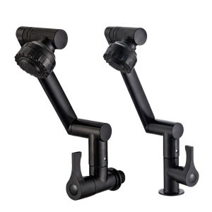 360 Swivel Kitchen Faucet Cold Water Dual Mode ABS Alloy Handle Design
